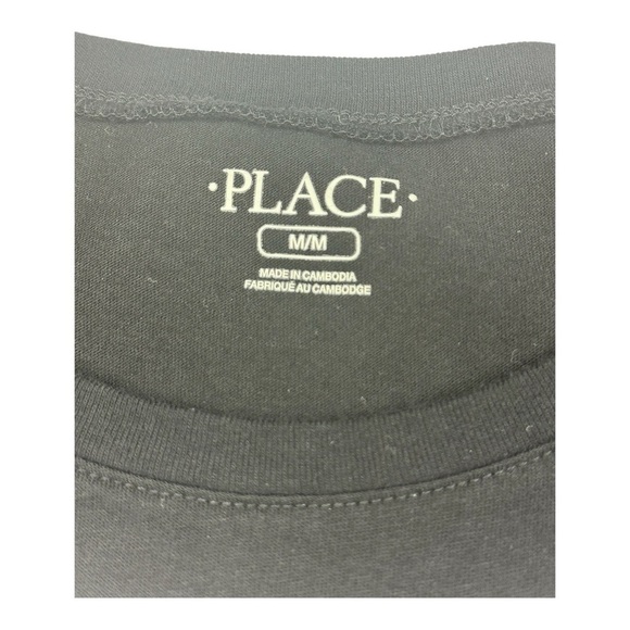 Children’s Place Best Mom Ever Short Sleeve Shirt Black Silver Size M - Picture 6 of 10